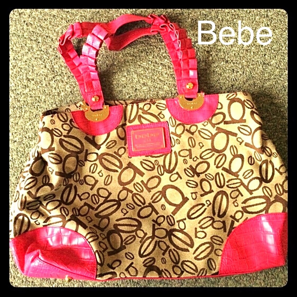 Bebe handbag / school bag / gym bag -100% -w/ free